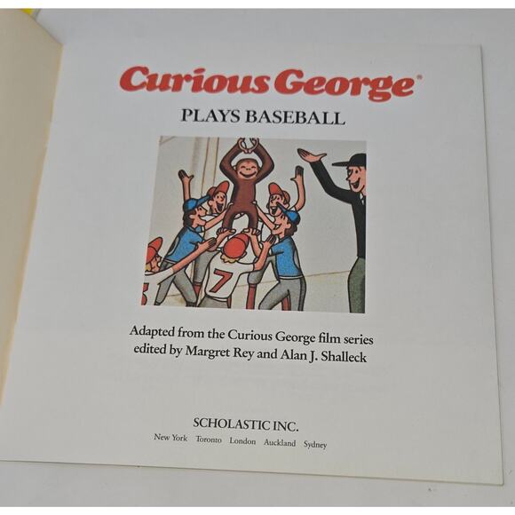 Curious George Book Lot of 8 H.A. Rey 1960s 1980s Hardback Paperback - Picture 13 of 16